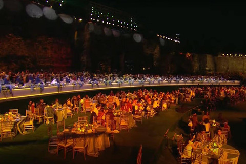 Suasana Gala Dinner KTT World Water Forum ke-10 di Bali, Minggu (19/5/2024). Foto: Dok. YouTube Sekretariat Presiden