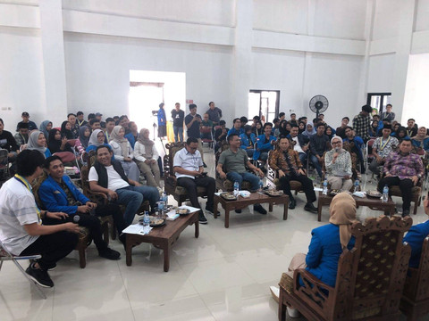 Suasana debat kandidat Calon Ketua PKC dan Ketua KOPRI PKC PMII Lampung. | Foto : Eka Febriani / Lampung Geh