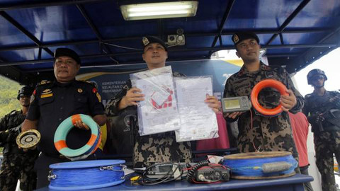 Barang bukti di kasus kapal pencuri ikan.