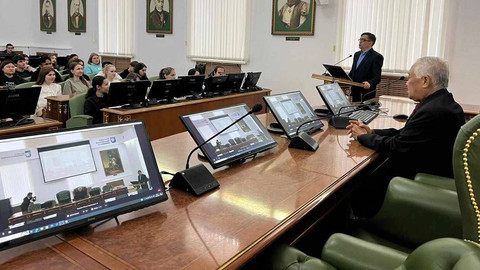 Din Syamsuddin di Kazan Federal University, Jumat 17 Mei 2024. Foto: Dok. Istimewa