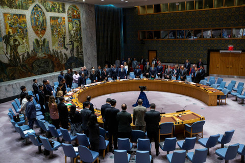Anggota Dewan Keamanan PBB di New York City, AS, Senin (20/5/2024). Foto: Eduardo Munoz/Reuters