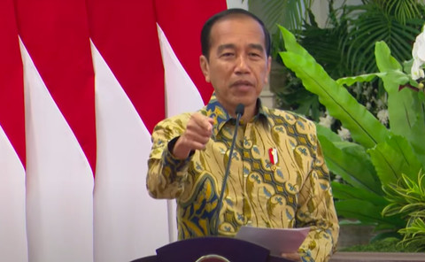 Presiden Jokowi berpidato dalam Pembukaan Rakornas Pengawasan Intern Pemerintah, Istana Negara, 22 Mei 2024 Foto: Youtube/@ Sekretariat Presiden