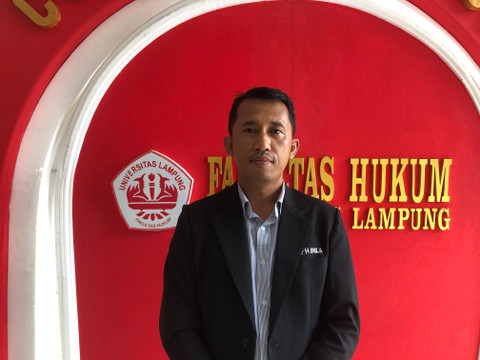 Ketua Bagian HTN Fakultas Hukum Unila Yusdiyanto. | Foto : Dona / Mahasiswa MBKM Unila