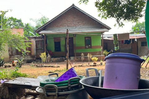 Suasana rumah Pegi Setiawan, otak pembunuhan Vina dan Eki di Desa Kepongpongan, Cirebon, Jawa Barat. Foto: kumparan
