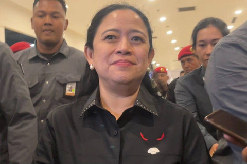 Ketua DPP PDIP Puan Maharani di sela-sela Rakernas V PDIP, di Beach City International Stadium, Ancol, Jakarta, Sabtu (25/5/2024). Foto: Paulina Herasmaranindar/kumparan