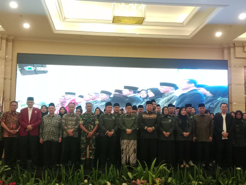 Pelantikan Pimpinan Wilayah Ikatan Sarjana Nahdlatul Ulama (PW ISNU) Lampung. | Foto : Eka Febriani / Lampung Geh