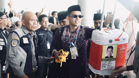 Witan Sulaeman menunaikan ibadah haji 2024 Foto: dok. Kemenag.go.id