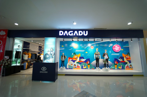 Toko Dagadu di Pakuwon Mall Jogja. Foto: Dok. Dagadu