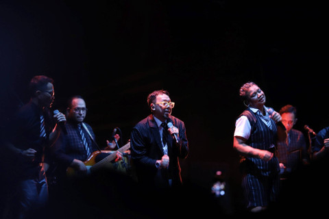 Project Pop menghibur penonton saat konser BNI Java Jazz Festival 2024 di Java Jazz Stage JIExpo Kemayoran, Jakarta, Minggu (26/5/2024). Foto: Dicky Adam Sidiq/kumparan