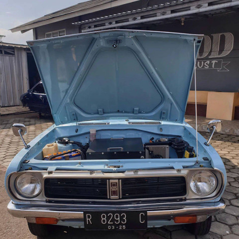 Datsun B120 tahun 1972 yang dikonversi jadi mobil listrik oleh Studio Motor. Foto: Instagram/@studio_motor