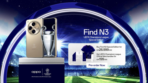 Find N3 UEFA Champions League Special Edition. Foto: Dok. Oppo