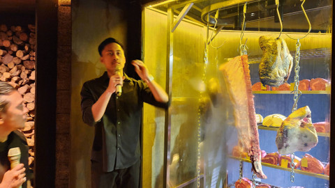 Suasana acara grand opening restoran Meatguy cabang kedua di SCBD, Jakarta (30/5/2024). Foto: Azalia Amadea/kumparan 