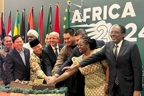 Perayaan Africa Day 2024 di Hotel Borobudur Jakarta, Jumat (31/5/2024). Foto: Tiara Hasna/kumparan