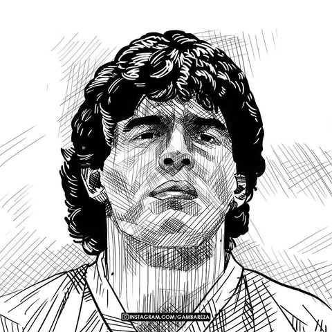 Contoh karya Reza Alfian Maulana. Foto: Instagram/@gambareza