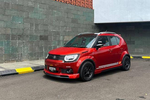 Suzuki Ignis milik Nabeel yang dimodifikasi jadi JDM look. Foto: Dok. Instagram@beelsha.garage