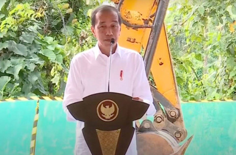 Presiden Jokowi meresmikan pembangunan Nusantara Sustainability Hub di Ibu Kota Nusantara (IKN), Kalimantan Timur pada Rabu (5/6). Foto: YouTube Setpres