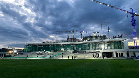 Progres Istana Negara di IKN pada Senin, 6 Mei 2024. Foto: Fariza Rizky Ananda/kumparan.