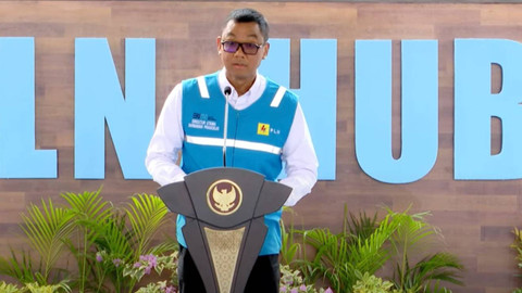 Dirut PLN Darmawan Prasodjo memberikan sambutan saat meresmikan Groundbreaking PLN Hub di Kawasan IKN Nusantara, Rabu (5/6/2024). Foto: YouTube/Sekretariat Presiden