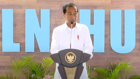 Presiden Joko Widodo memberikan sambutan saat meresmikan  Groundbreaking PLN Hub di Kawasan IKN Nusantara, Rabu (5/6/2024). Foto: YouTube/Sekretariat Presiden