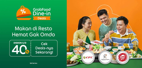 Fitur Dine-in Deals di GrabFood. Foto: Dok. Grab Indonesia
