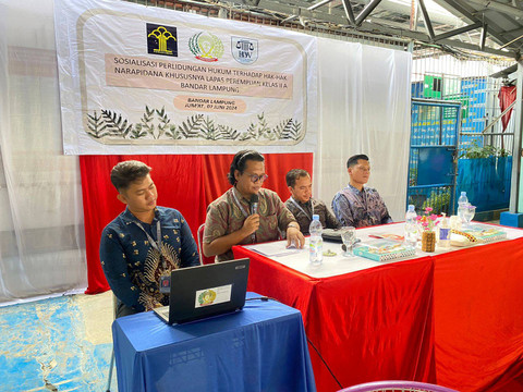 Sosialisasi Hukum oleh LKBH UIN Raden Intan Lampung di lapas perempuan kelas II A Bandar Lampung | Foto : Eka Febriani / Lampung Geh