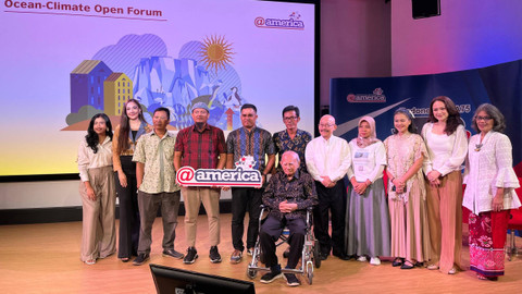 Ocean-Climate Open Forum di AtAmerica Jakarta, Jumat (7/6/2024). Foto: Tiara Hasna/kumparan