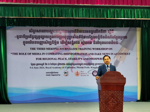 Sekjen Royal Academy of Cambodia, Dr. Yan Poo.  Foto: Rizki Baiquni/kumparan