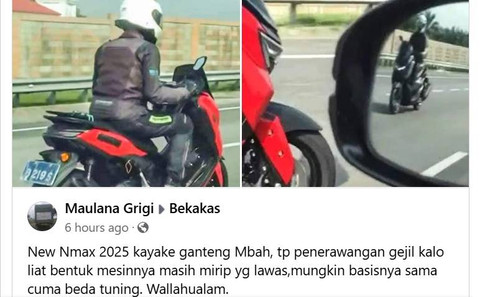 Bocoran motor baru Yamaha NMax.  Foto: Facebook/@Maulana Grigi