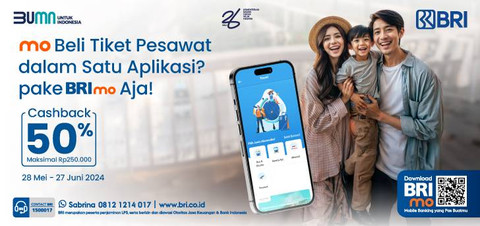 Promo beli tiket pesawat di BRImo Foto: Dok. BRI