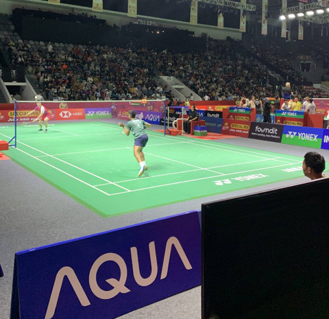 AQUA Elektronik ikut ambil bagian menjadi official sponsor pada Indonesia Open 2024 yang digelar di Istora Senayan, Jakarta, selama 4-9 Juni 2024. Foto: Dok. Aqua