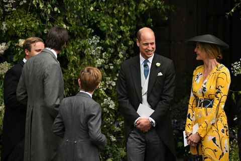 Pangeran William di pernikahan Hugh Grosvenor. Foto: AFP/Oli Scarff
