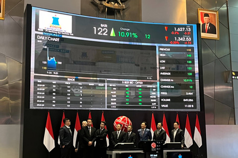 PT Benteng Api Technic Tbk resmi melantai di Bursa Efek Indonesia (BEI) dengan kode BATR pada Senin (10/6/2024). Foto: Widya Islamiati/kumparan