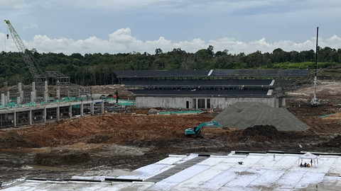 Proyek Pembangunan Bandara VVIP IKN, Kabupaten Penajam Paser Utara, Kalimantan Timur. Foto: kumparan
