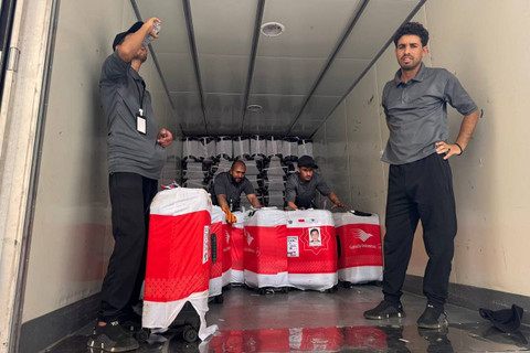 Pengangkutan koper bagasi jemaah haji Indonesia saat tiba di Makkah, (24/5/2024). Foto: MCH 2024