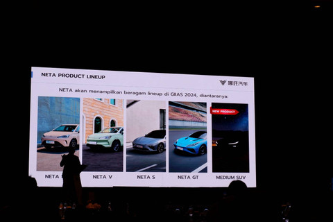 Bocoran mobil listrik baru Neta di pameran otomotif GIIAS 2024. Foto: Aditya Pratama Niagara/kumparan