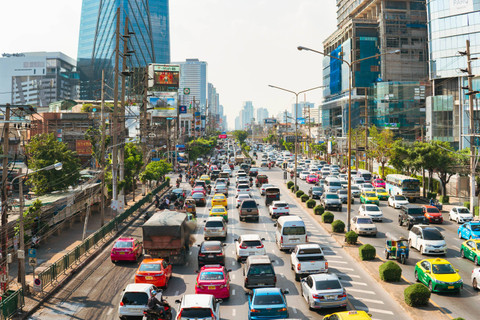 Kemacetan di Bangkok Foto: jaturonoofer/Shutterstock