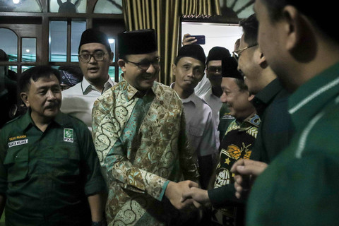 Anies Baswedan di DPW PKB DKI Jakarta, Jakarta Timur, Kamis (13/6/2024).  Foto: Jamal Ramadhan/kumparan