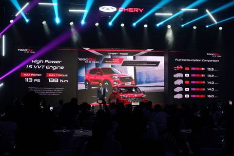 Peluncuran mobil baru Chery Tiggo 5X di Jakarta, Kamis (13/6/2024). Foto: Aditya Pratama Niagara/kumparan