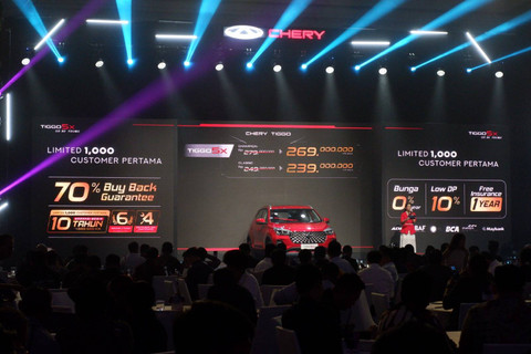 Peluncuran mobil baru Chery Tiggo 5X di Jakarta, Kamis (13/6/2024). Foto: Aditya Pratama Niagara/kumparan
