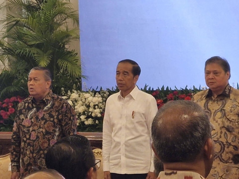 Presiden Jokowi di Rakornas Pengendalian Inflasi di Istana Negara. Foto: Nadia Riso/kumparan