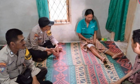 IRT yang diserang buaya muara saat mencuci pakaian. | Foto: Dok Humas Polres Tanggamus