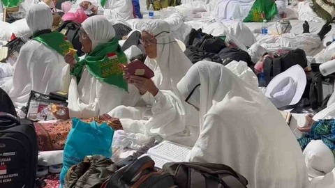 Suasana jelang wukuf di Arafah.  Foto: Salmah Muslimah/kumparan