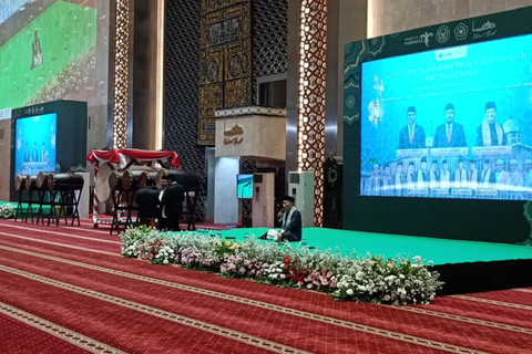 Takbiran Idul Adha di Masjid Besar Istiqlal, Minggu (16/6/2024). Foto: Hedi/kumparan