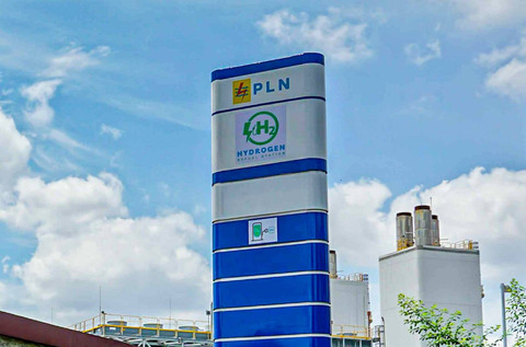 Stasiun Pengisian Hidrogen atau Hydrogen Refueling Station (HRS). Foto: PLN