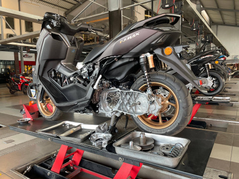 Rumah CVT pada Yamaha NMax 'Turbo'. Foto: Sena Pratama/kumparan