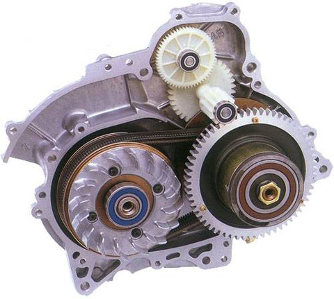 Modul Suzuki Electronic Continuously Variable Transmission (SECVT) pada motor skutik Suzuki Burgman 650. Foto: Suzuki