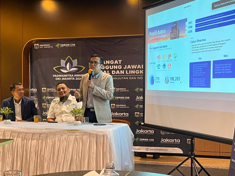 Forum Corporate Social Responsibility (CSR) DKI Jakarta menggelar talkshow mengenai semangat solidaritas menuju Indonesia maju sebagai rangkaian acara Padmamitra Award DKI Jakarta 2024. Foto: Dok. Istimewa