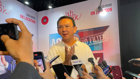 Eks Gubernur DKI Jakarta, Basuki Tjahaja Purnama alias Ahok, saat ditemui wartawan usai acara Ask Ahok Anything, di HeArt Space 2.0, Jakarta Pusat, Sabtu (22/6/2024). Foto: Fadhil Pramudya/kumparan