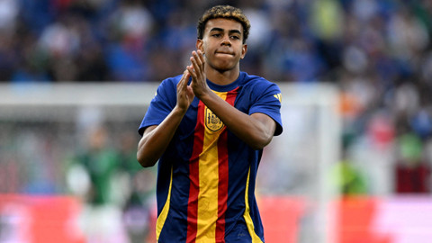 Pemain Timnas Spanyol di Piala Eropa 2024, Lamine Yamal. Foto: REUTERS/Carmen Jaspersen