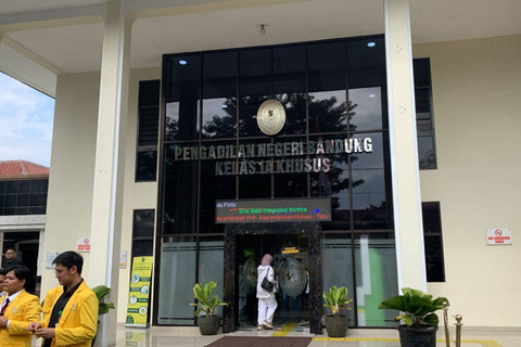 Suasa Pengadilan Negeri (PN) Bandung yang akan menggelar sidang Praperadilan Pegi Setiawan alias Perong.  Foto: Dok. kumparan